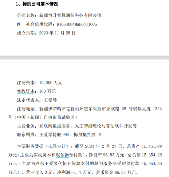 “不买了”!收购董事长妹妹算力公司告吹 第2张 “不买了”!收购董事长妹妹算力公司告吹 第2张