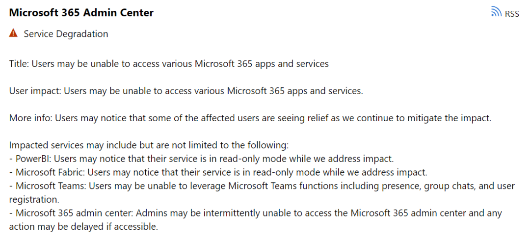 微软“宕机”，最新进展 第3张